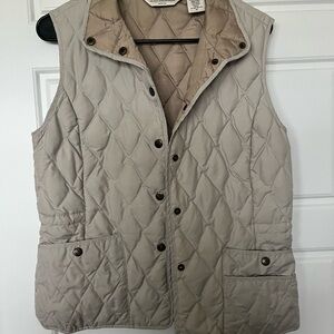 Eddie Bauer Tan Quilted Vest